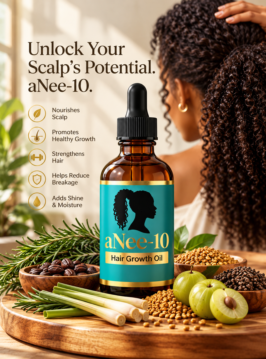 aNee-10 Hair Growth Oil