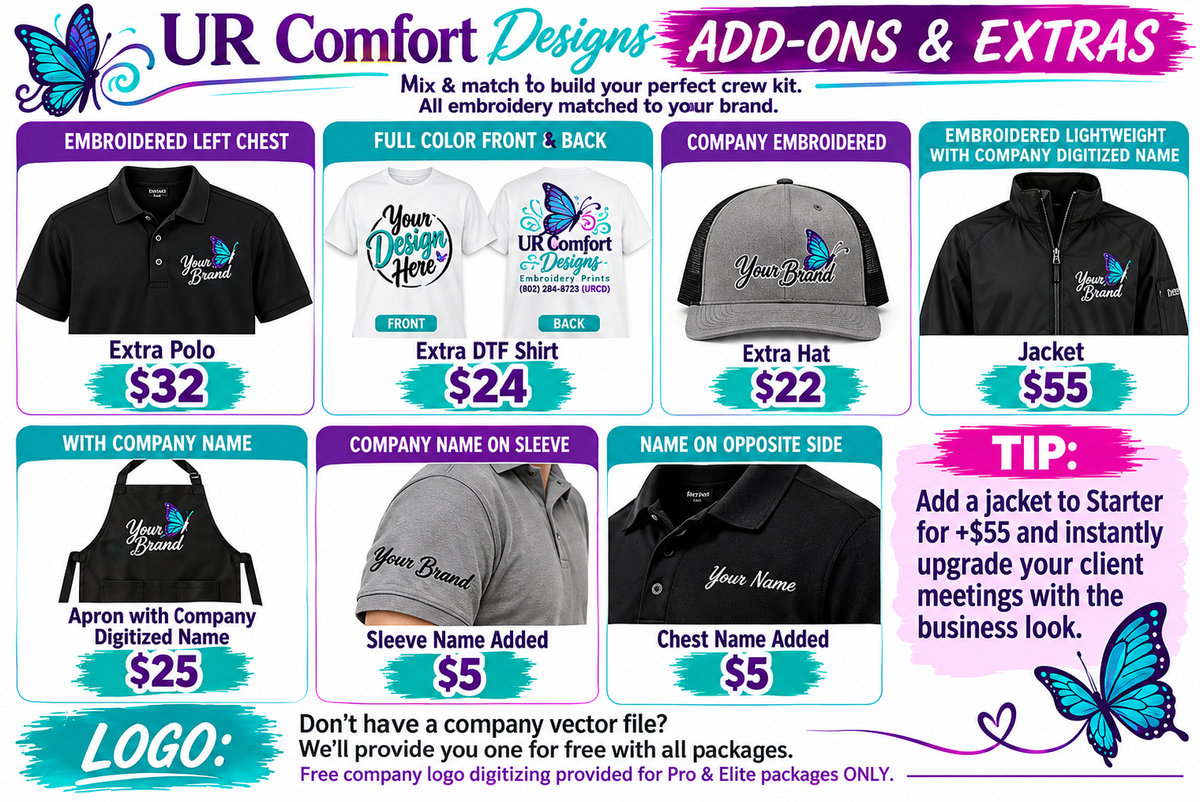 Build Your Brand — Add-Ons & Extras
